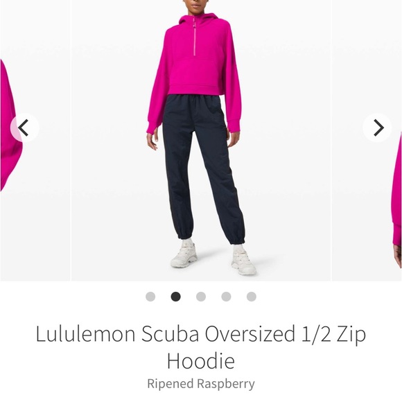 Lululemon Scuba Hoodie Ripened Raspberry Sz Med-Large - Picture 3 of 3